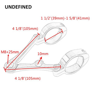 Supports de phare à colliers de fourche pour Harley - vue 6