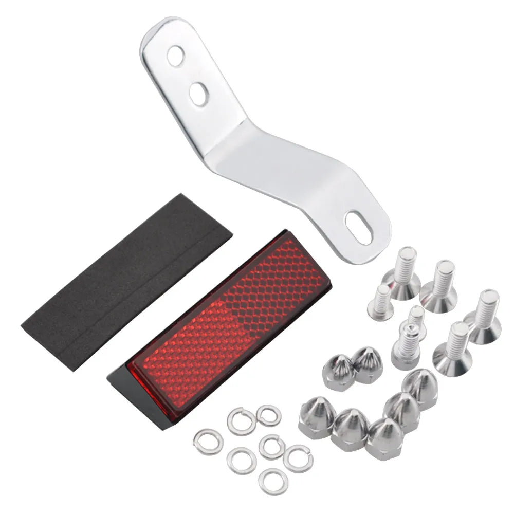 Support de plaque d'immatriculation chromé pour moto Harley-Davidson Softail - vue 6