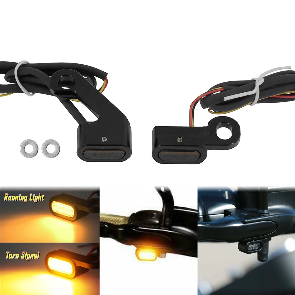 Clignotant LED ambre monté sur une Harley-Davidson Touring - vue 9