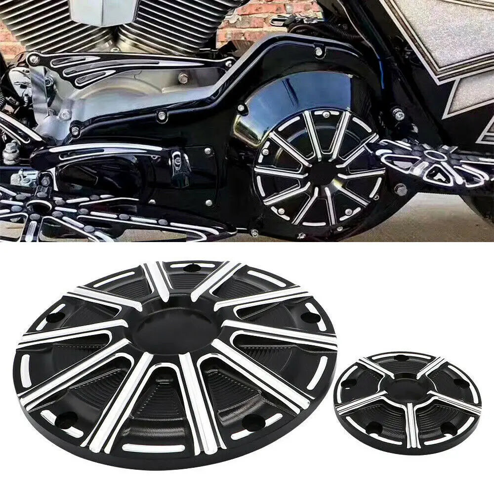 Derby cover et couvercle de distribution pour Harley Touring Softail Dyna - vue 1