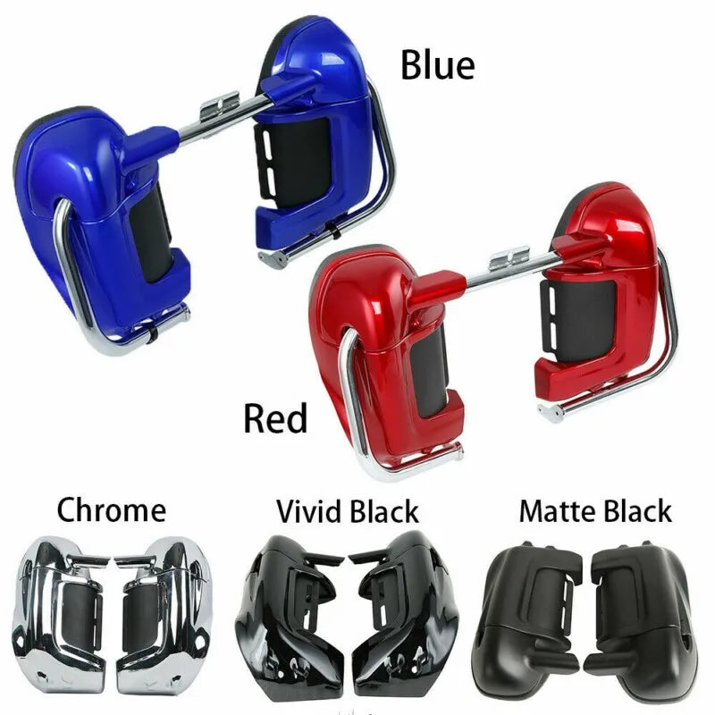 Carénages bas ventilés avec vide-poches pour support moteur Harley Touring 1983-2013 - vue 1