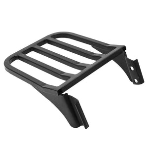 Dossier Sissy-Bar Noir avec Porte-Bagages pour Harley-Davidson Sportster XL, Softail Heritage et Dyna - vue 2