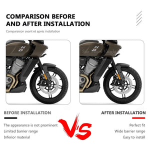 Extension de garde-boue noire en ABS pour Harley-Davidson Pan America 1250 - vue 6