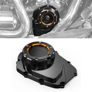 Carter de came transparent bicolore pour Harley Touring et Softail - vue 1