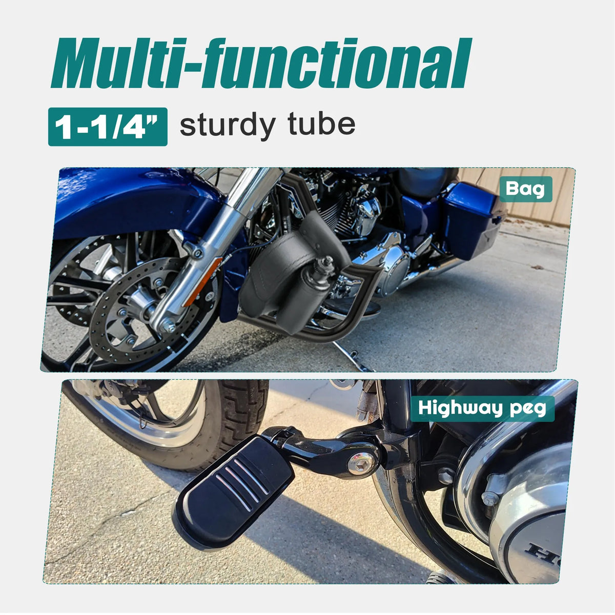 Barre de Protection Moteur "Meathook" (Crash Bar) - Harley-Davidson Touring 1997-2008 – photo 4/8
