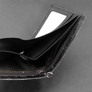 Portefeuille cuir avec chaîne anti-vol motif dragon - vue 3