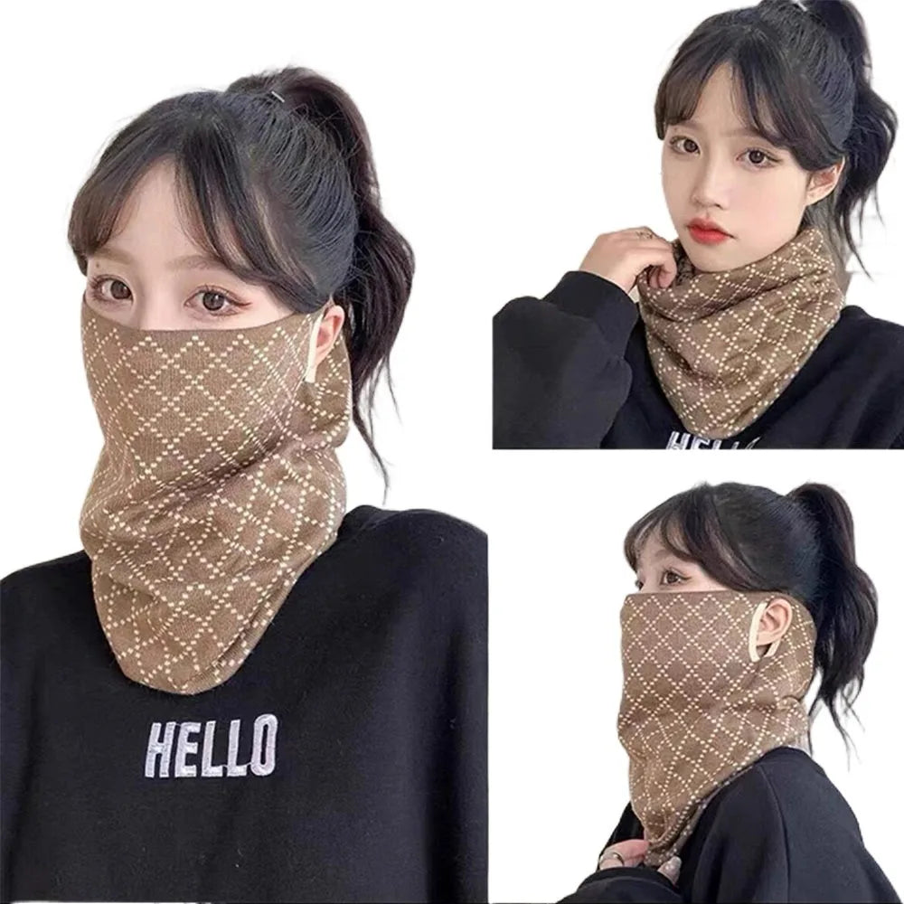 Cache-cou masque en polyester tricoté pour l'hiver - vue 12