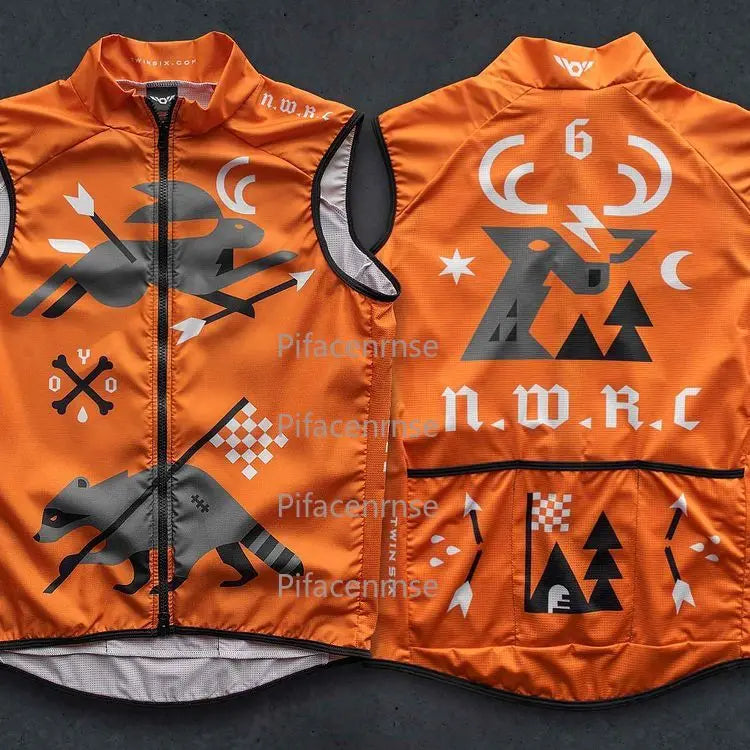 Gilet de cyclisme homme sans manches noir - vue de face - vue 8