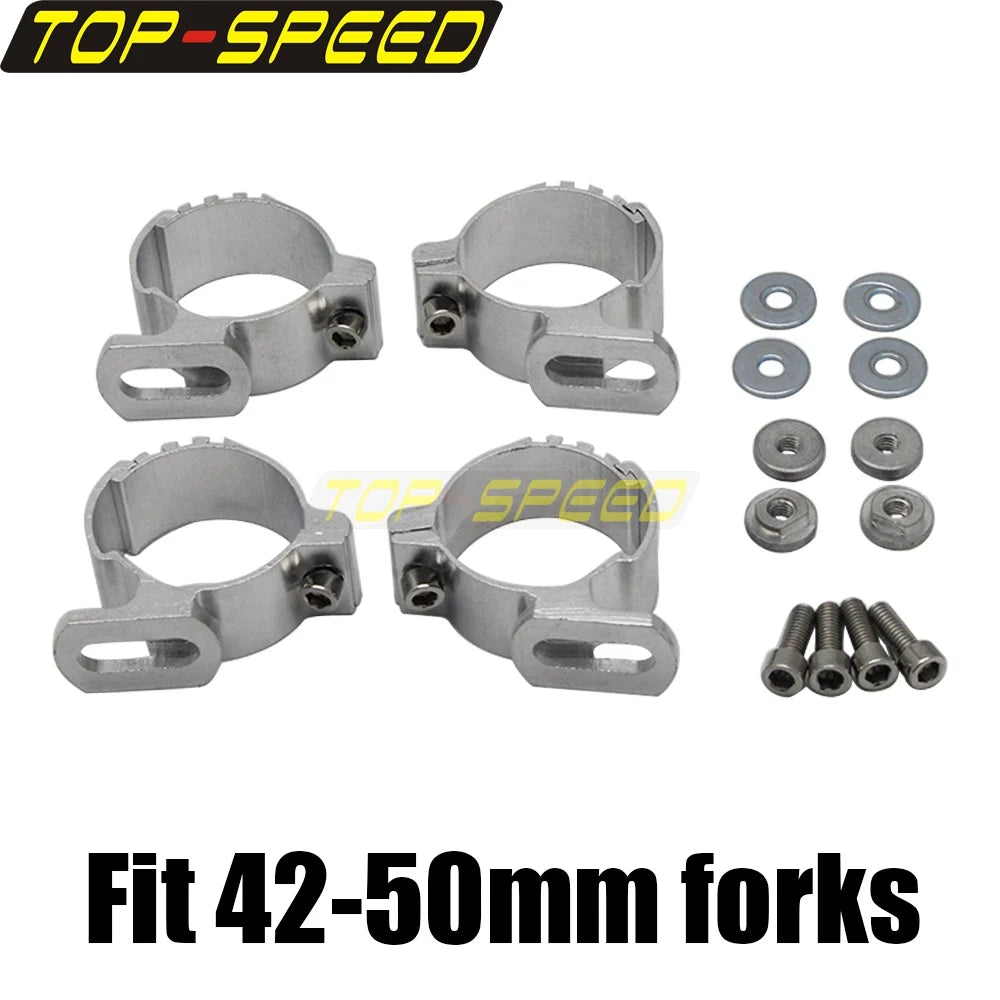 Colliers de fixation de fourche pour support de pare-brise de moto - vue 9
