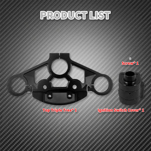 Kit de té supérieur de fourche (top triple tree) + cache contacteur d'allumage pour Harley-Davidson Touring Road Glide 2015-2023 – photo 6/9