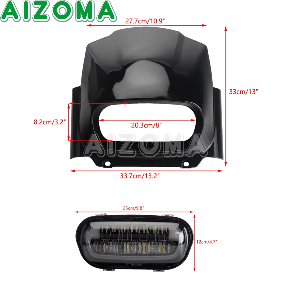Phare avant / carénage optique pour Harley-Davidson Softail Fat Bob 114 FXFB FXFBS 2018-24 – photo 2/9