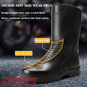 Bottes Moto Homme Renforcées Imperméables - vue 5
