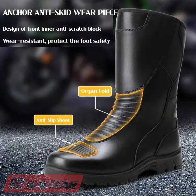 Bottes Moto Homme Renforcées Imperméables - vue 5