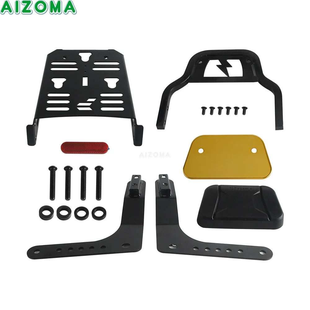 Sissy-bar dossier passager avec porte-bagages pour Harley-Davidson Softail Low Rider ST, EI Diablo et Sport Glide - vue 10