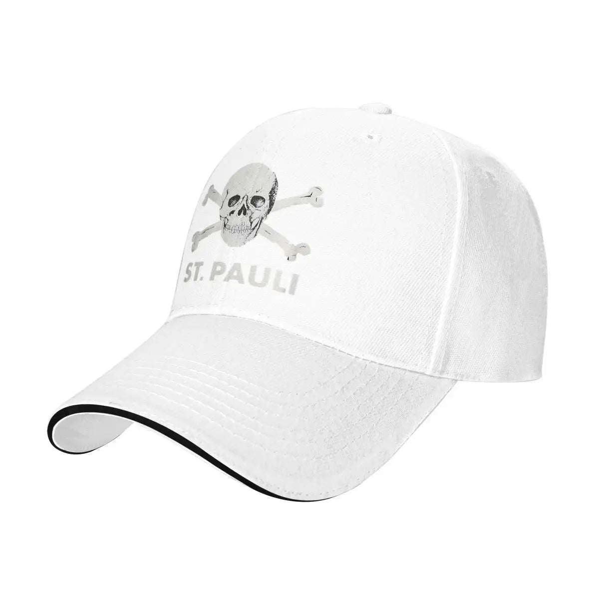 Casquette baseball noire motif tête de mort - vue de face - vue 12