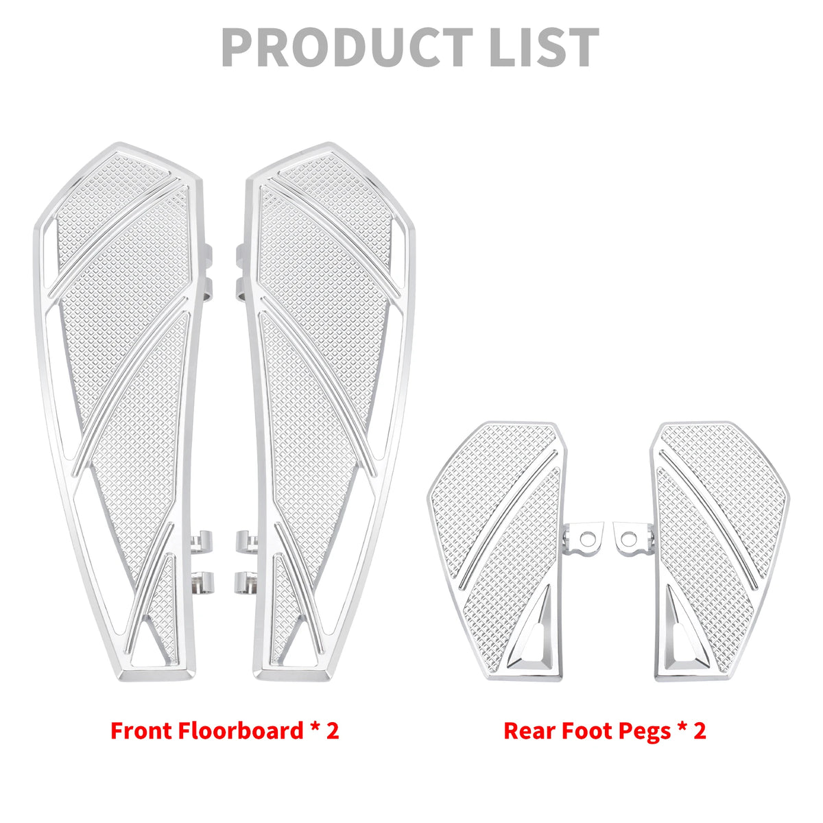 Plancher et repose-pieds en aluminium noir pour moto Harley-Davidson - vue 5