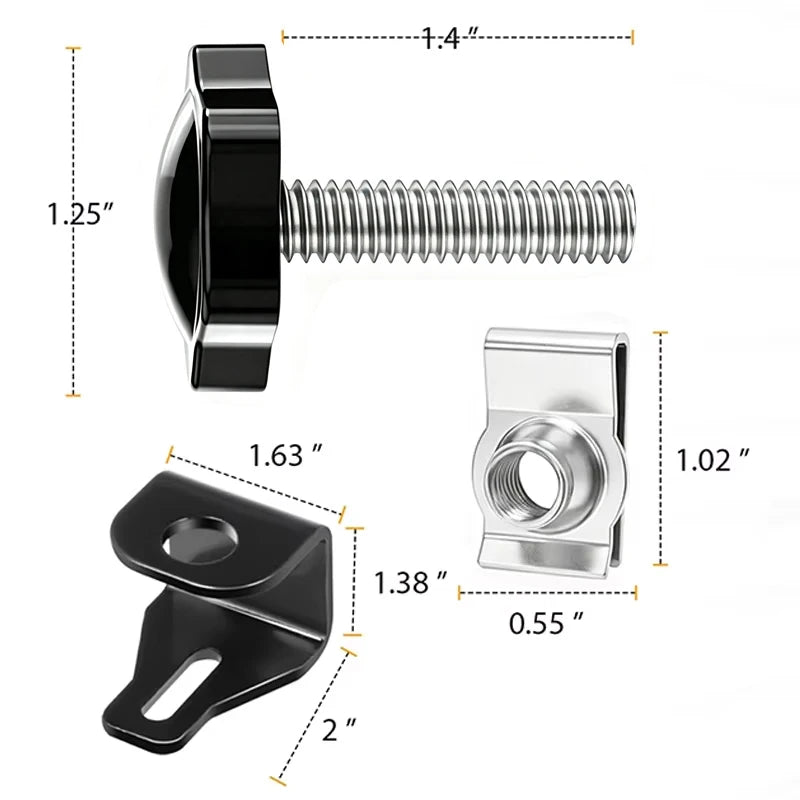 Boulons de verrouillage antivol pour sacoches Harley Touring 1988+ - vue 2