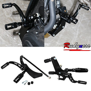 Kit commandes avancées en aluminium billette poli pour Harley-Davidson FXBB Street Bob, Softail Low Rider FXLR 2018-2024 – photo 7/7