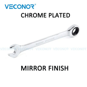 Jeu de clés à cliquet 1/4-1 pouce, 72 dents, finition miroir – photo 2/6