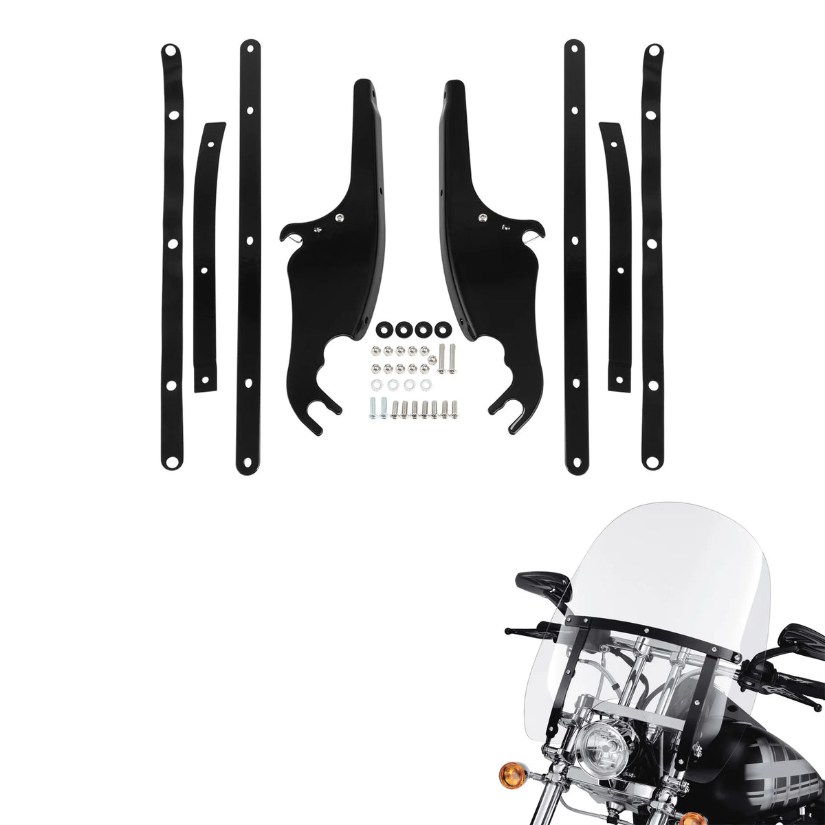 Kit de fixation de pare-brise pour Harley-Davidson Softail - vue 6