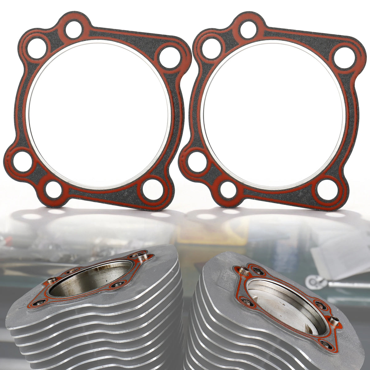 Kit de joints de culasse (2 pcs) pour Harley-Davidson Twin Cam 95/103ci - Dyna, Softail, Touring 1999 et plus – photo 1/7