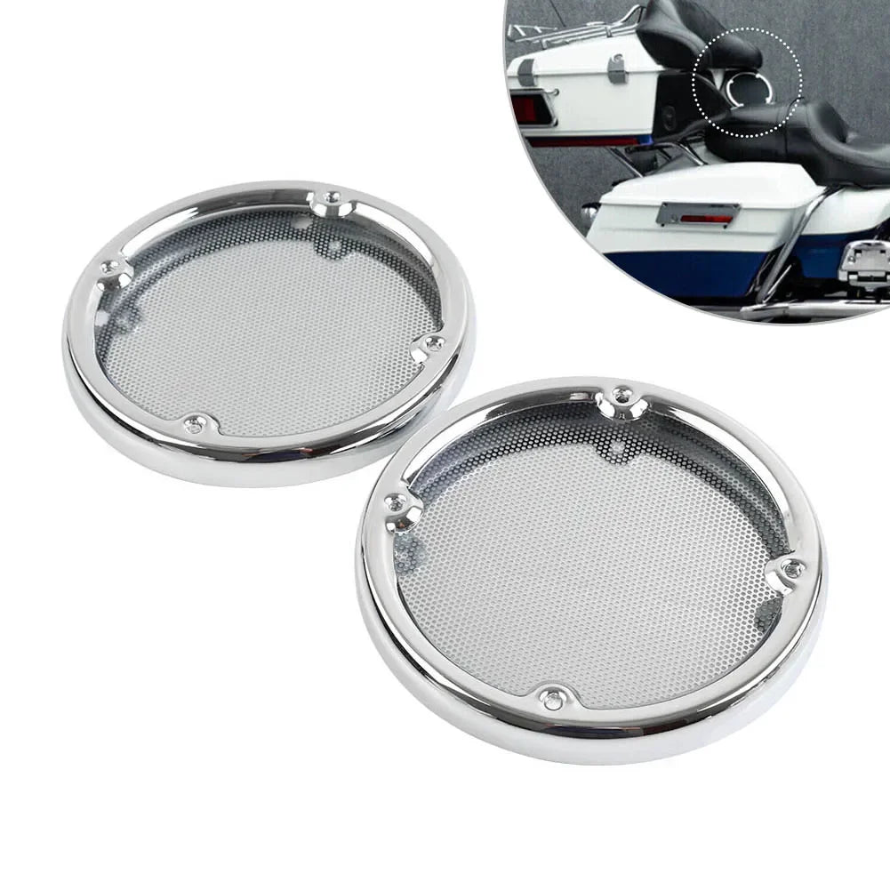 Cache-grilles de haut-parleurs arrière chromés pour Harley-Davidson Electra Glide et Ultra Limited 1996-2013 - vue 8