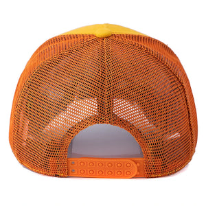 Casquette trucker mesh grise avec motif tête d'aigle - vue de face - vue 5