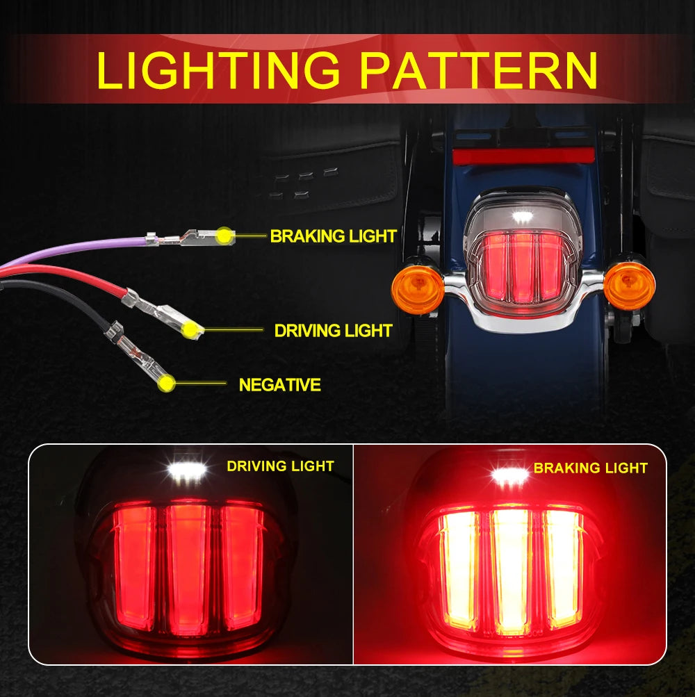 Feu arrière LED pour Harley Sportster Dyna Touring - vue 2