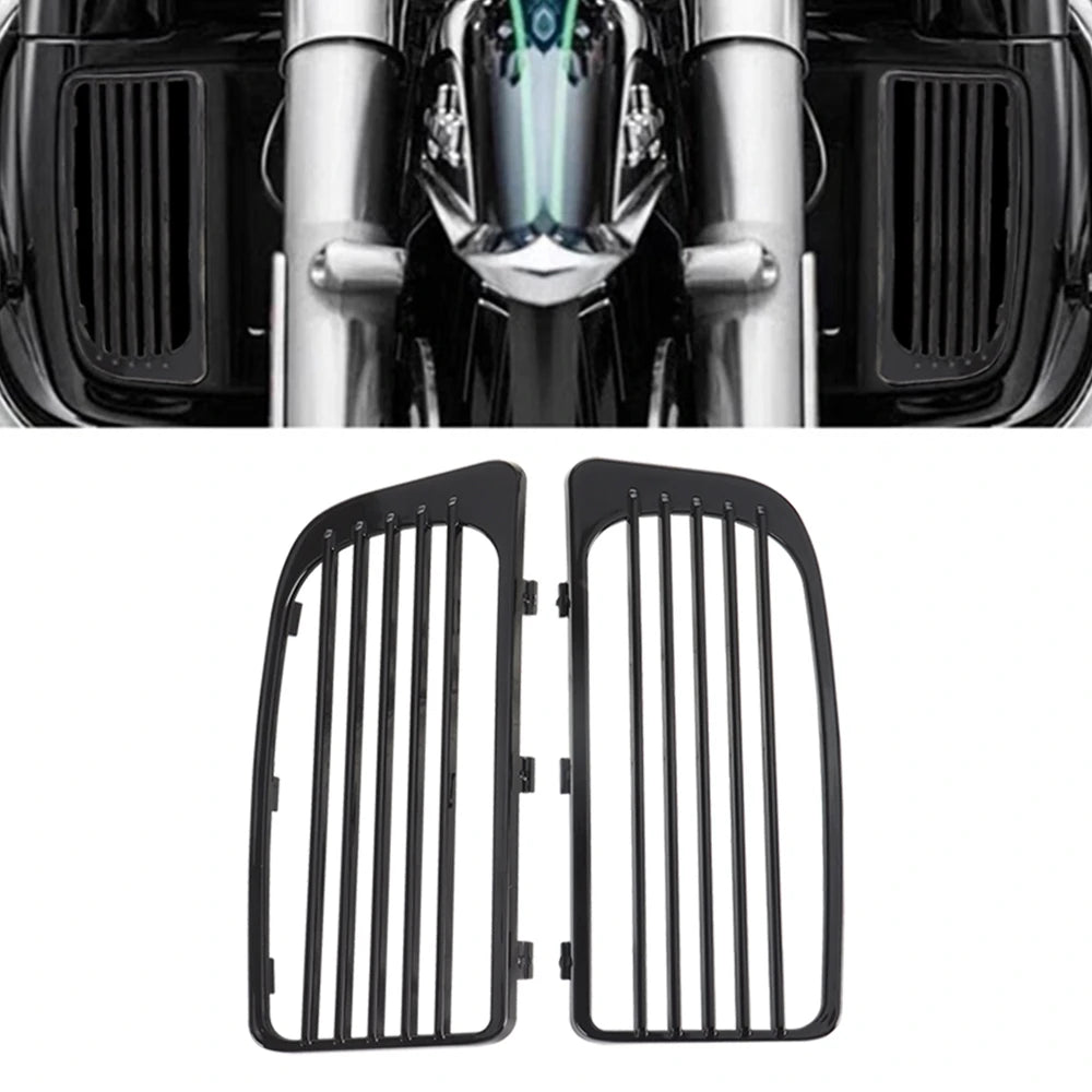 Grilles de radiateur de carénage inférieur pour Harley Touring - vue 2