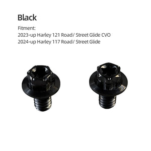 Boulons Titane pour Cache de Té Supérieur de Fourche - Harley 121 CVO, 117 Road/Street Glide – photo 8/10