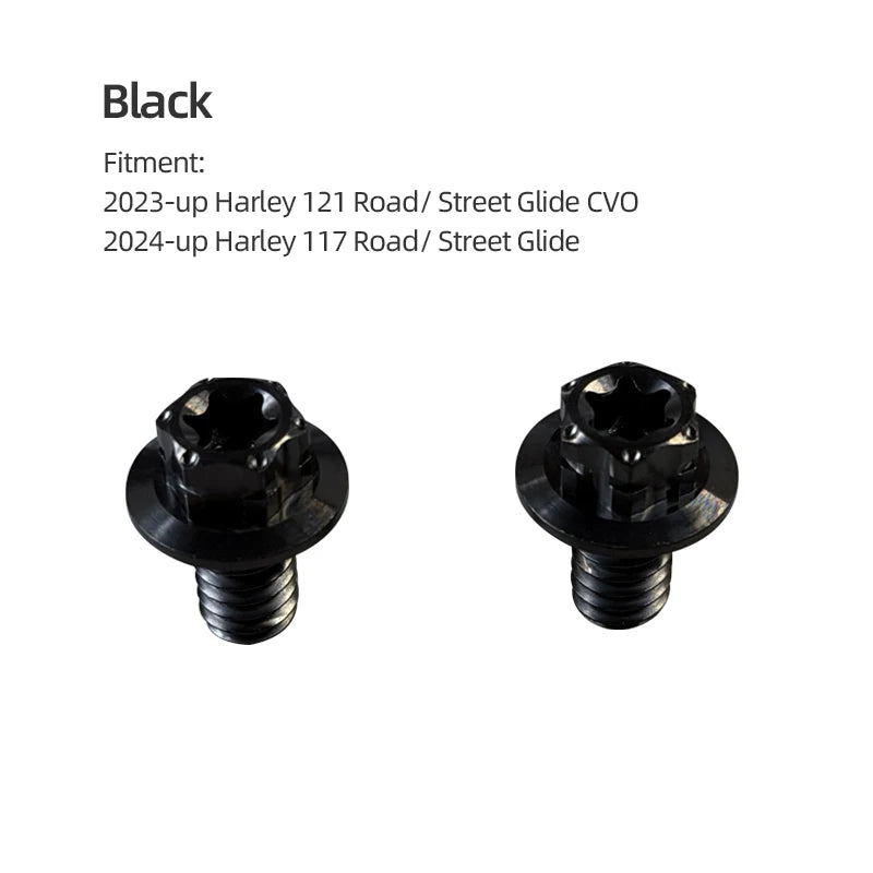Boulons Titane pour Cache de Té Supérieur de Fourche - Harley 121 CVO, 117 Road/Street Glide – photo 8/10