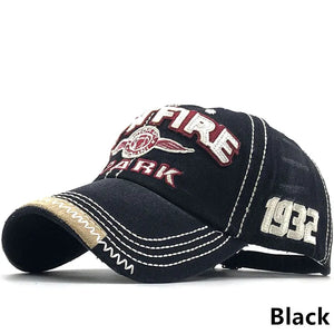 Casquette snapback brodée en coton - vue - vue 8
