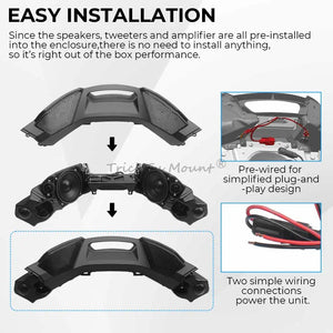 Kit audio de carénage intérieur pour moto Harley Lowrider ST - vue 5