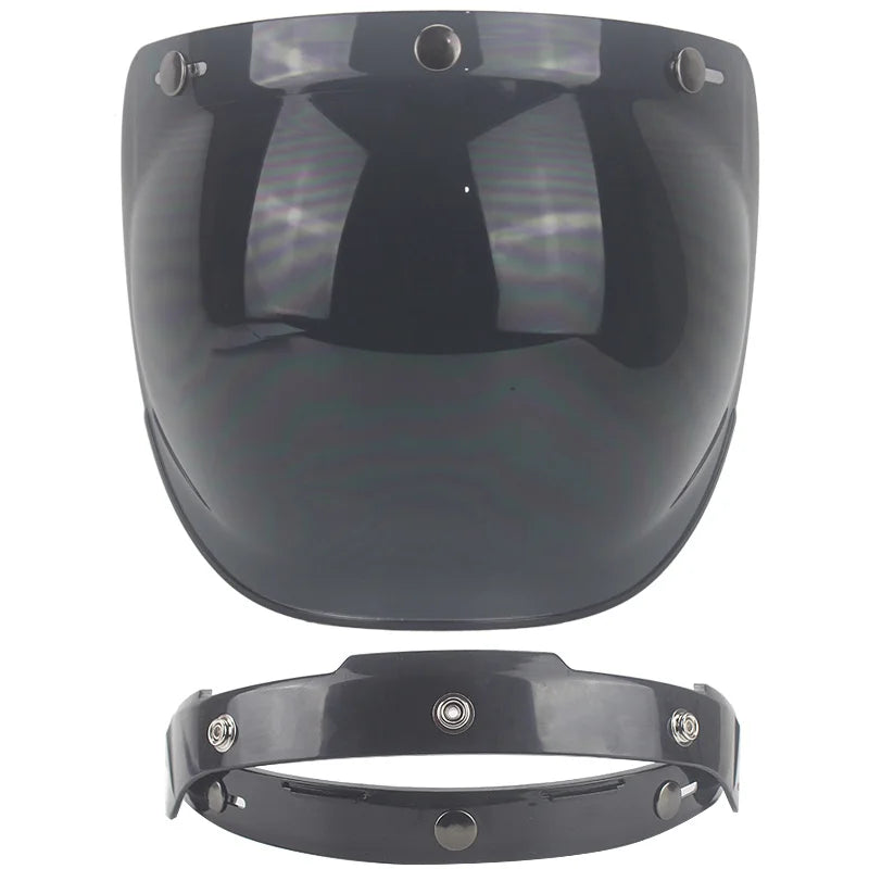 Écran solaire bulle rétro pour casque moto - vue - vue 12