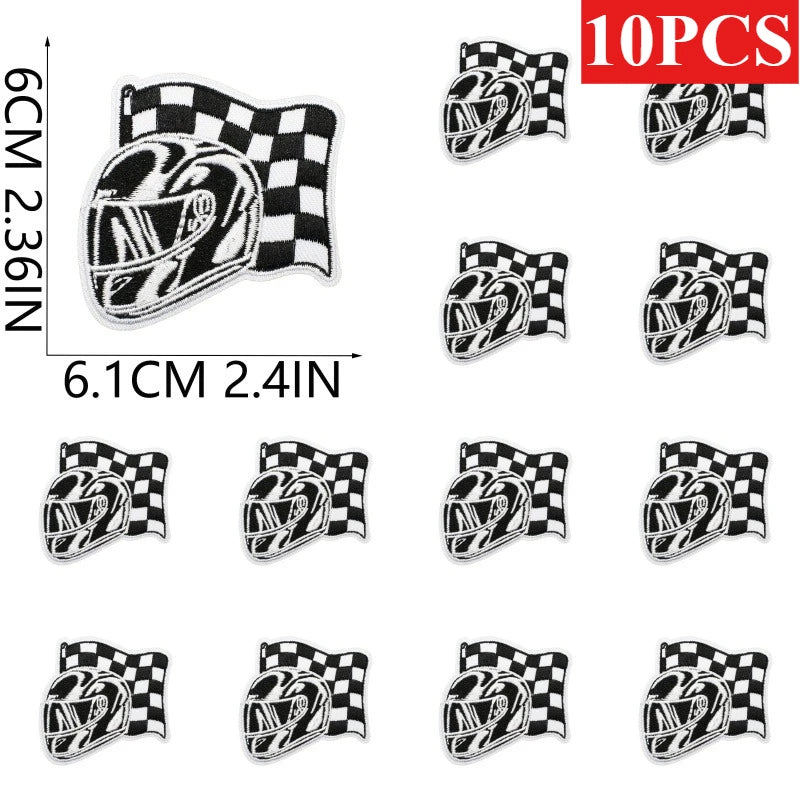 Lot d'écussons brodés course automobile - vue 12