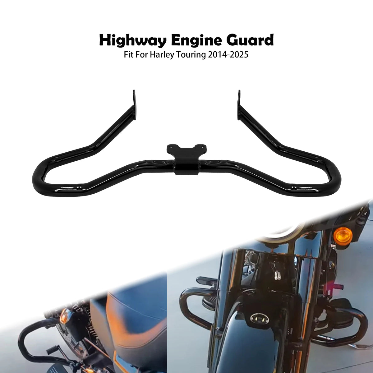 Barre de Protection Moteur Chopped (Crash Bar) - Harley-Davidson Touring Street Glide & Road King 2014-2025 – photo 1/6