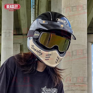 Casque moto intégral rétro - vue produit - vue 4