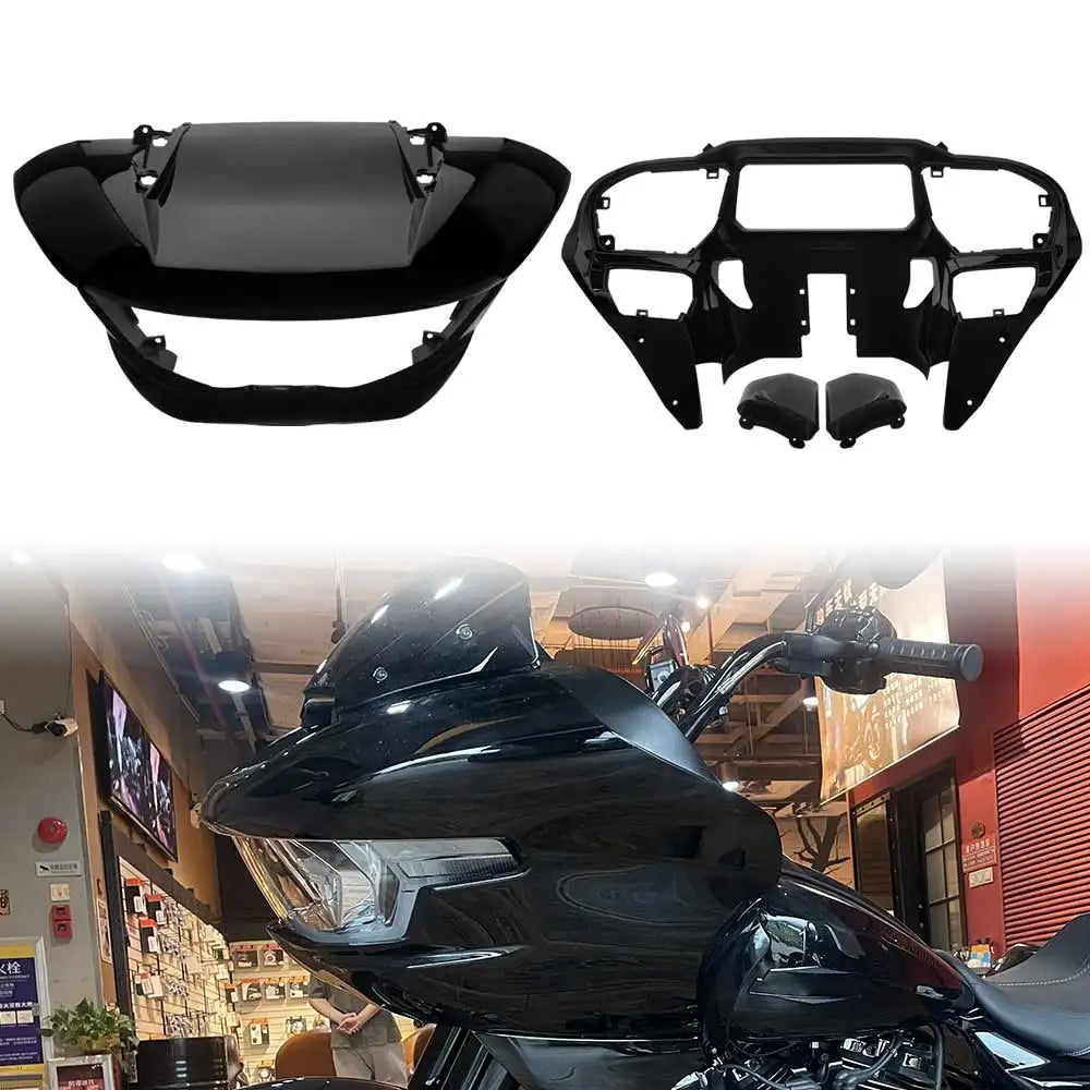 Carénage avant noir brillant pour Harley-Davidson Road Glide - vue 1