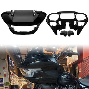 Carénage avant noir brillant pour Harley-Davidson Road Glide - vue 1