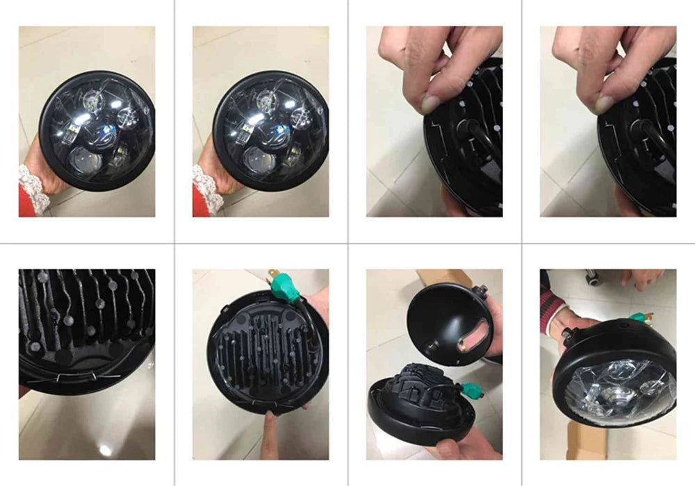 Phare LED 5,75 pouces pour Harley Sportster Iron 883 - vue 6