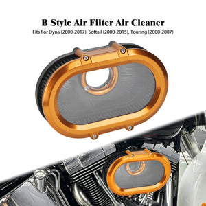 Filtre à Air avec Anneaux Décoratifs Interchangeables - Harley-Davidson Sportster, Dyna, Touring, Softail, Trike – photo 24/26