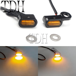 Mini clignotants LED de guidon pour Harley Sportster - vue 7