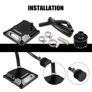 Couvercle supérieur de boîte de vitesse à hublot pour Harley Touring, Softail et Trike - vue 4
