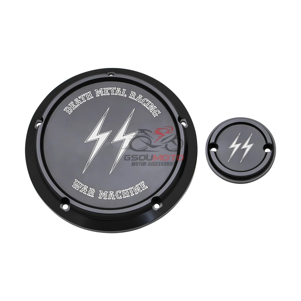 Cache derby et cache de distribution pour Harley Softail - vue 10