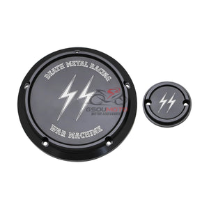 Cache derby et cache de distribution pour Harley Softail - vue 10