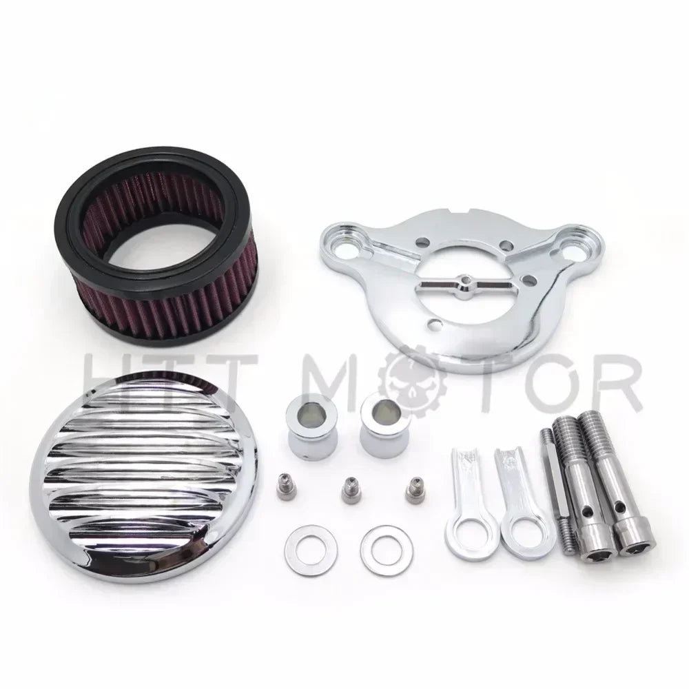 Kit filtre à air chromé pour Harley Sportster - vue 1