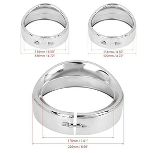 Cerclage visière de phare pour Harley Touring - vue 2