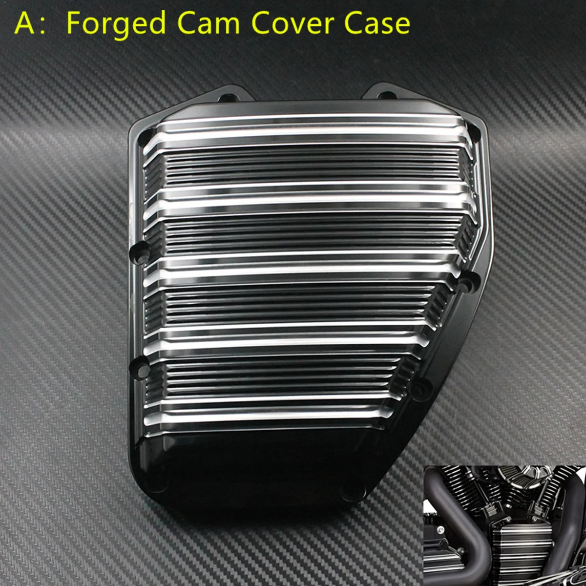 Caches moteur et boîte noirs pour Harley Touring Softail Dyna - vue 3