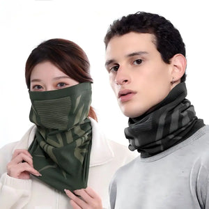 Cache-visage coupe-vent motif zèbre pour la conduite moto en hiver - vue 3