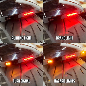 Kit garde-boue arrière raccourci et selle solo avec feux LED pour Harley Softail - vue 2